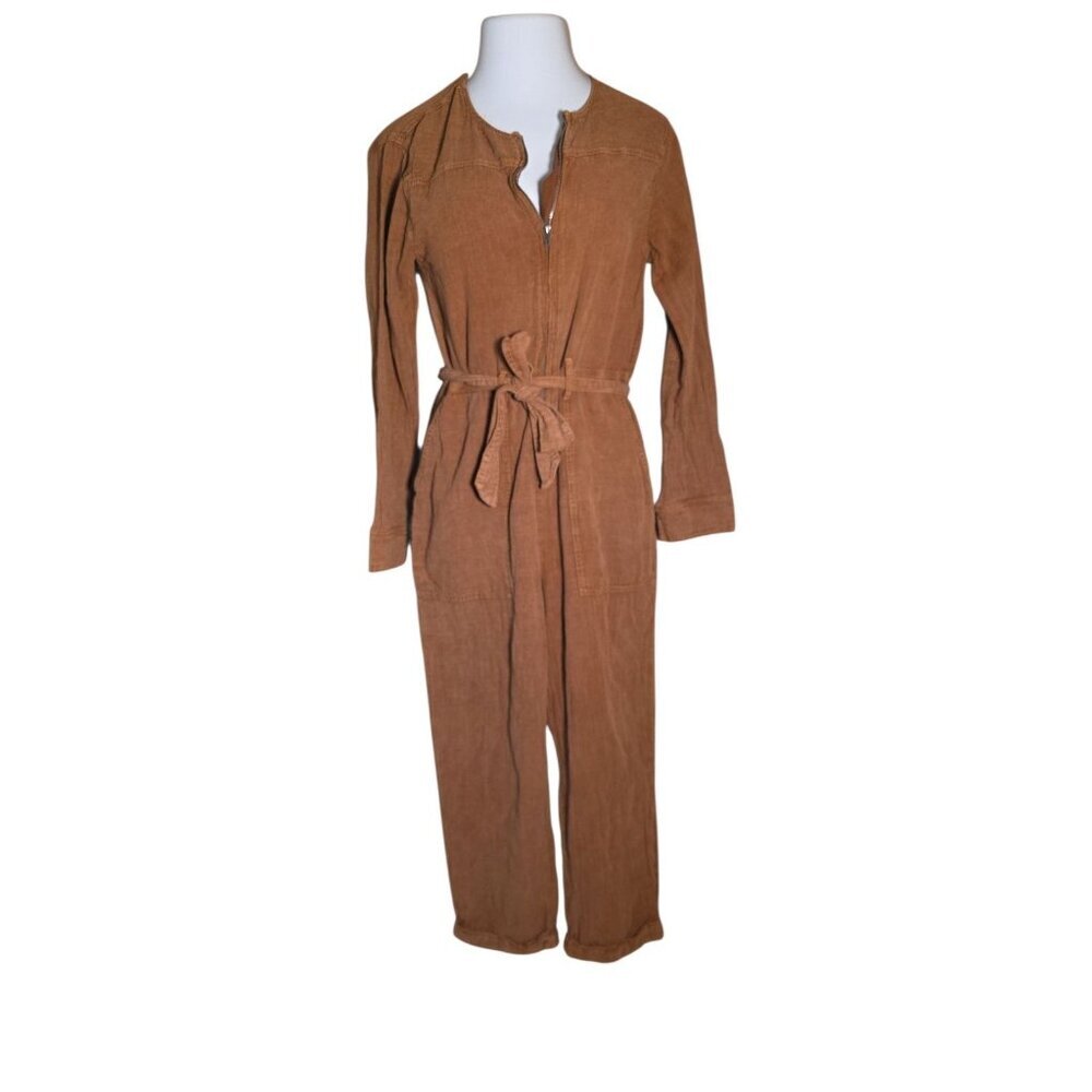 Hello Nite LA Jumpsuit Romper Tan Brown Women's Size Medium